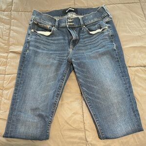 Cropped leggings mid rise jeans from express